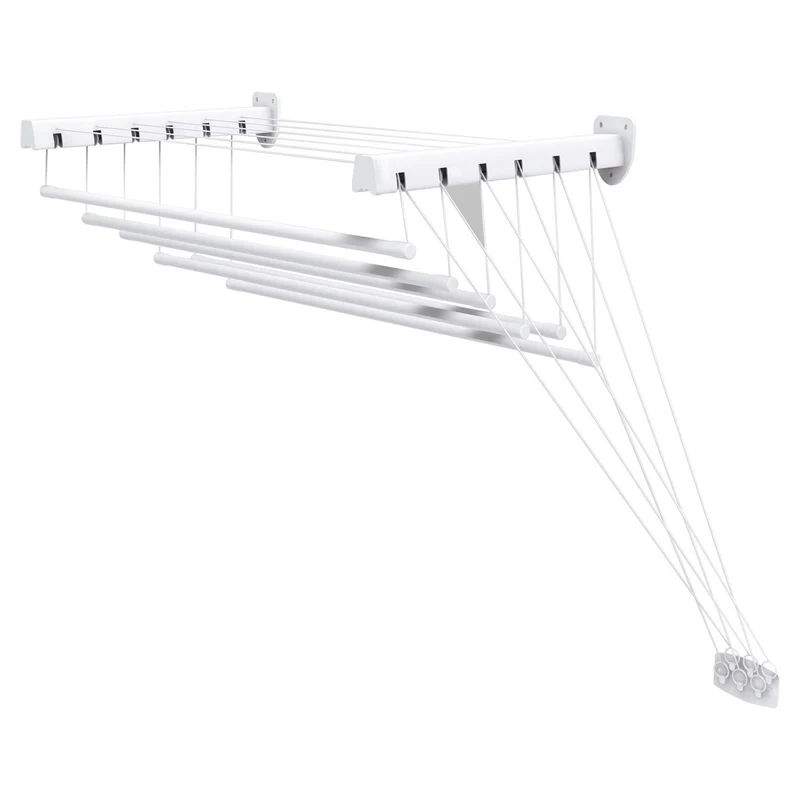 Stendibiancheria Gimi "Lift" da parete e soffitto con 6 barre resistenti per asciugare i capi 7 mt