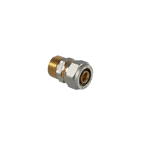 Raccordo diritto maschio a compressione per tubo multistrato 3/4 x 26 3 00