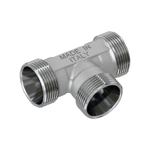 Raccordo a t maschio cromato 24x19 fil d.16
