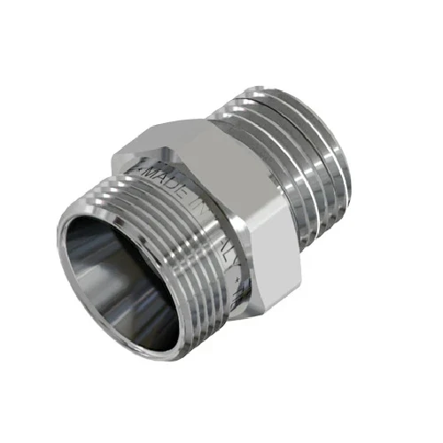 Raccordo diritto maschio cromato 1/2 24x19 fil d.16
