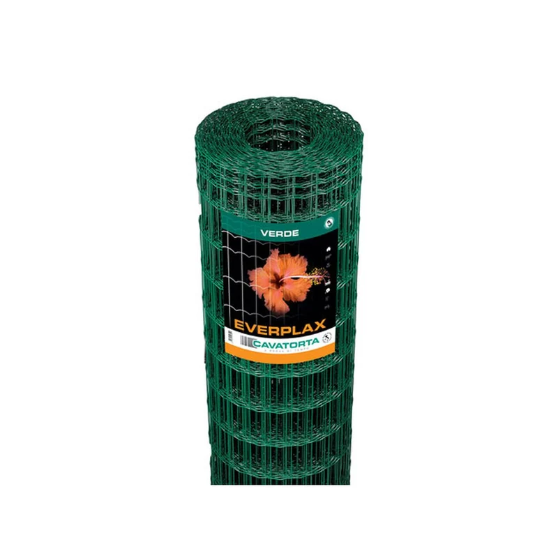 Rete recinzione Plasticata Everplax - maglia: 100x50 mm - rotolo da 25 mt