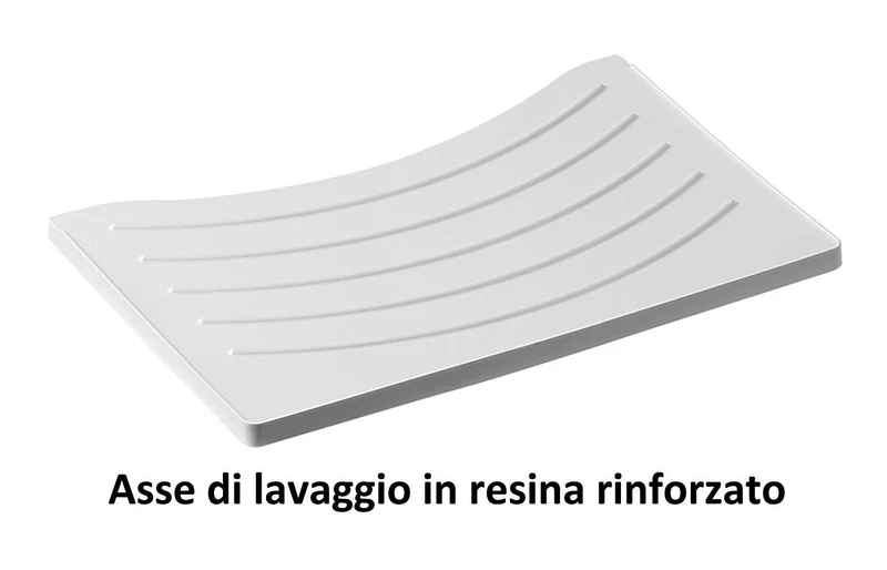 Mobile Lavatoio Negrari 45x50x85 cm - in PVC Effetto Legno Rovere per Esterno