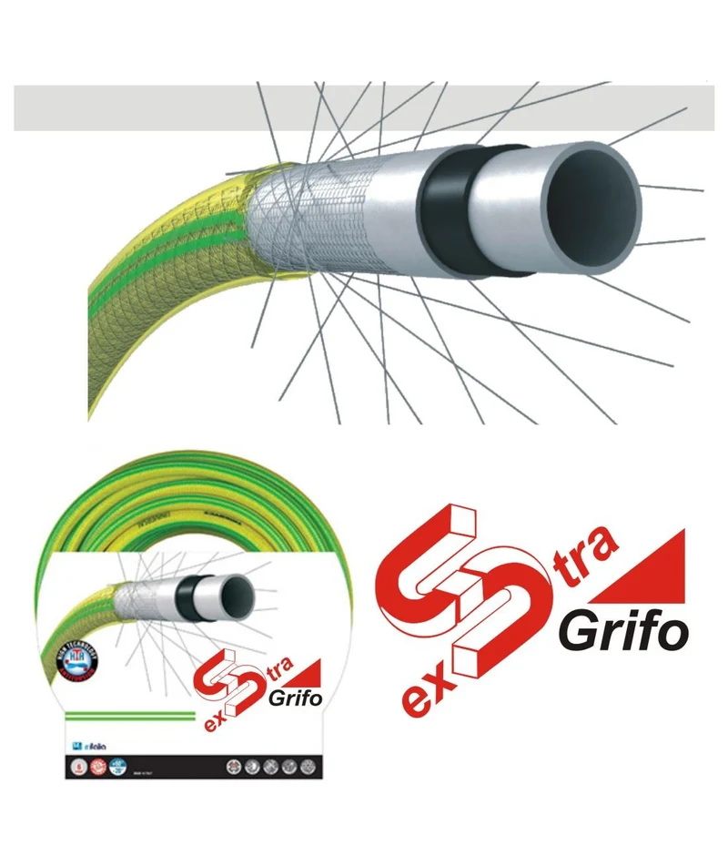 TUBO PVC EXTRA GRIFO 6STR.3/4-MT.15