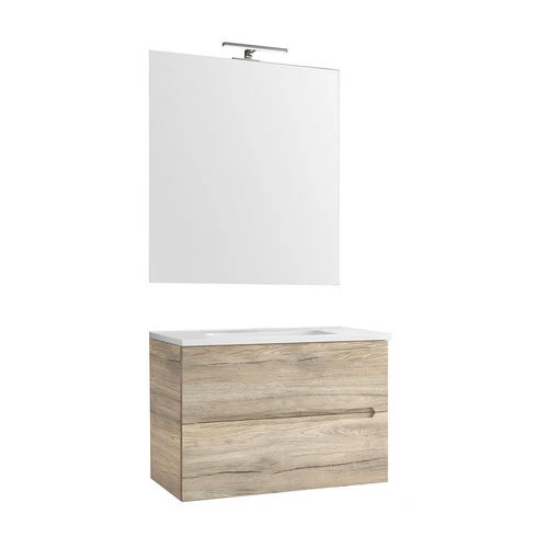 Mobile bagno sospeso linea talia da 70 cm tortora opaco