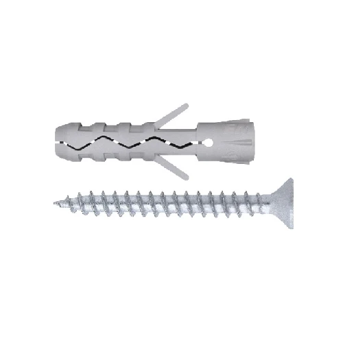 Tassello tuvt in nylon senza bordo con vite tps 8x40