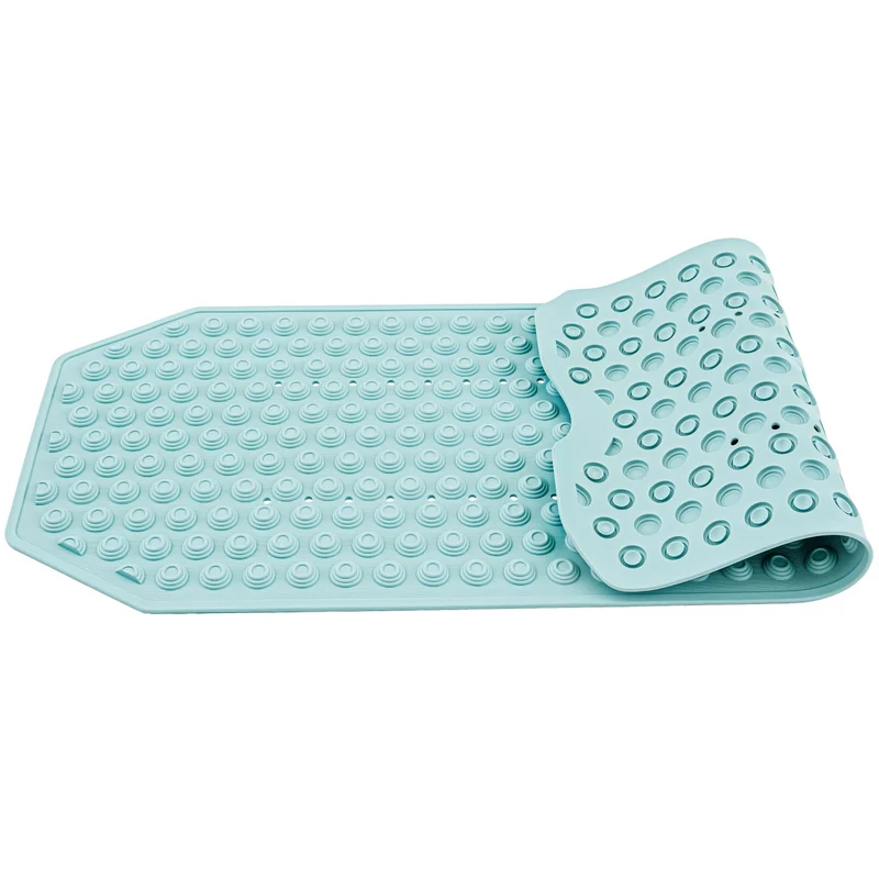 Tatkraft Secure Tappetino Bagno Antiscivolo - Qualità Italiana - 40x103cm - Lavabile in Lavatrice - Antimuffa - Senza BPA - Blu