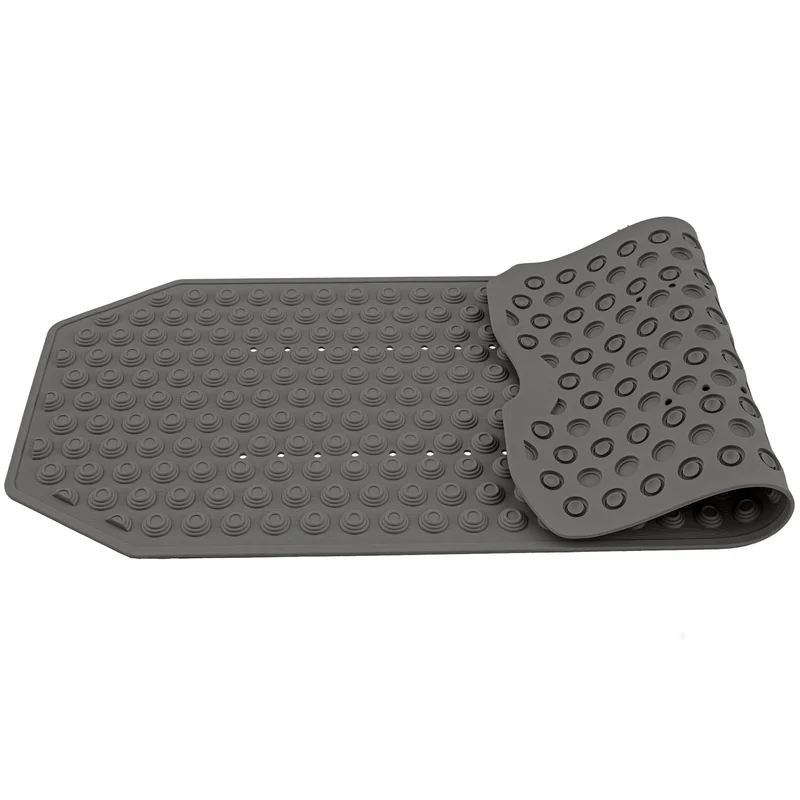 Tatkraft Secure Tappetino Bagno Antiscivolo - Qualità Italiana - 40x103cm - Lavabile in Lavatrice - Antimuffa - Senza BPA - Nero