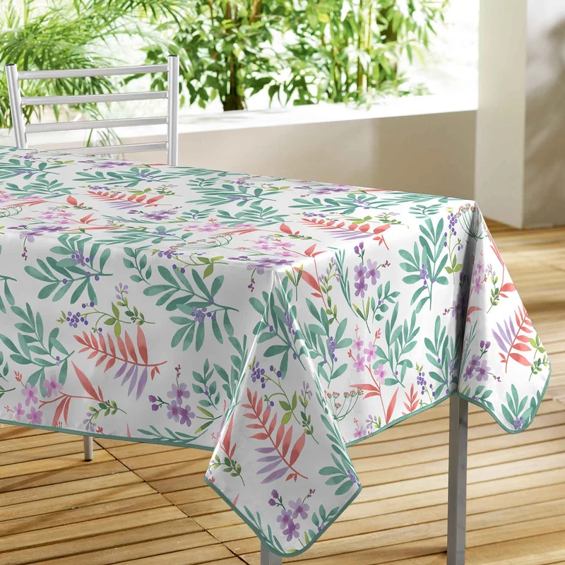 Tovaglia 140 x 240 cm Herbella Blanc