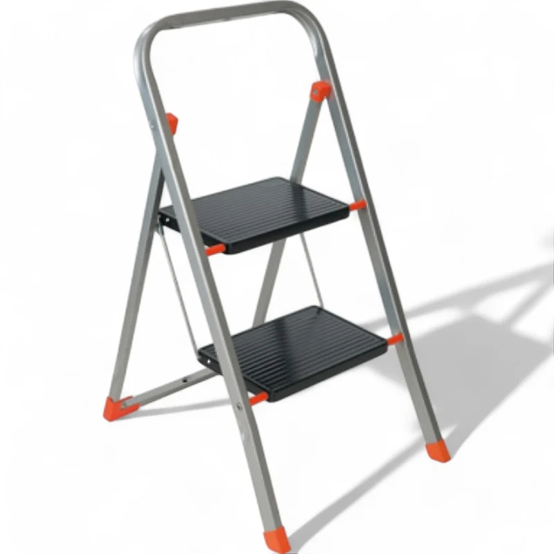 Sgabello in acciaio con gradini e portata 150 kg verniciato con brillanti