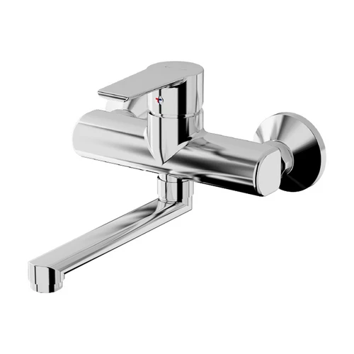 Miscelatore monocomando lavello a muro linea ten cromo