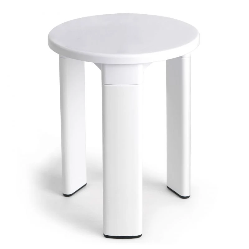 Sgabello bianco da bagno
