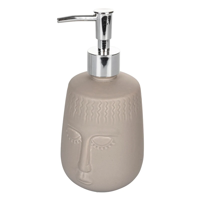 Dispenser Sapone a Forma di Viso Ø8x19,5 cm 500 ml in Gres VdE Tivoli 1996 Vis a Vis