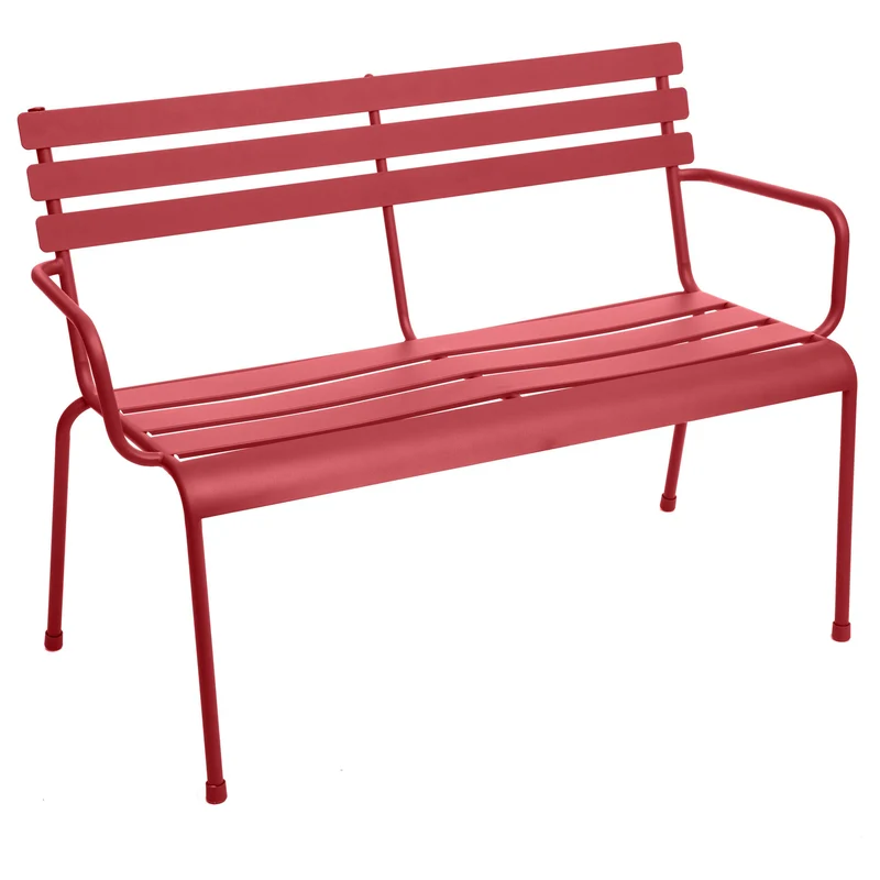 Panca da giardino Greensboro rosso