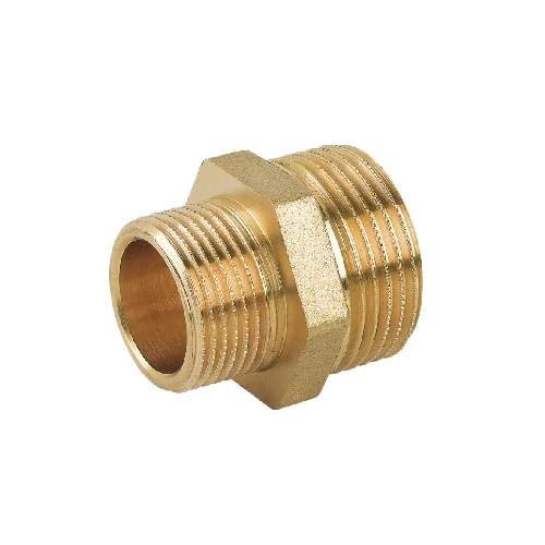 Nipple doppio ridotto mm in ottone giallo 1/2 x 1