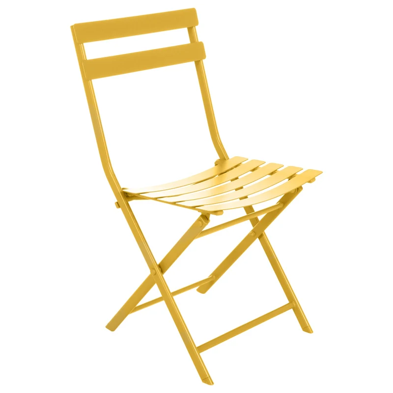 Sedia da balcone in alluminio giallo