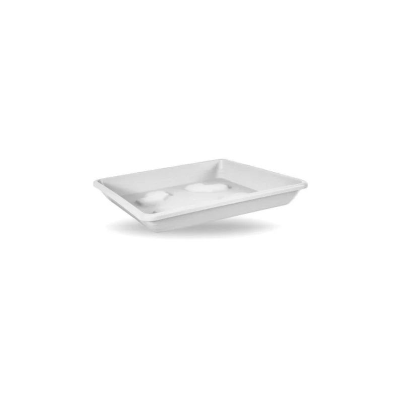 Sottovaso Quadrato 25 cm Bianco
