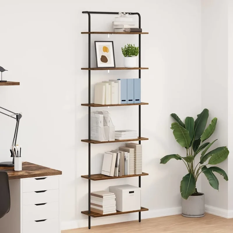 Libreria 6 livelli 60 x 24 x 203 cm Legno ingegnerizzato 879973