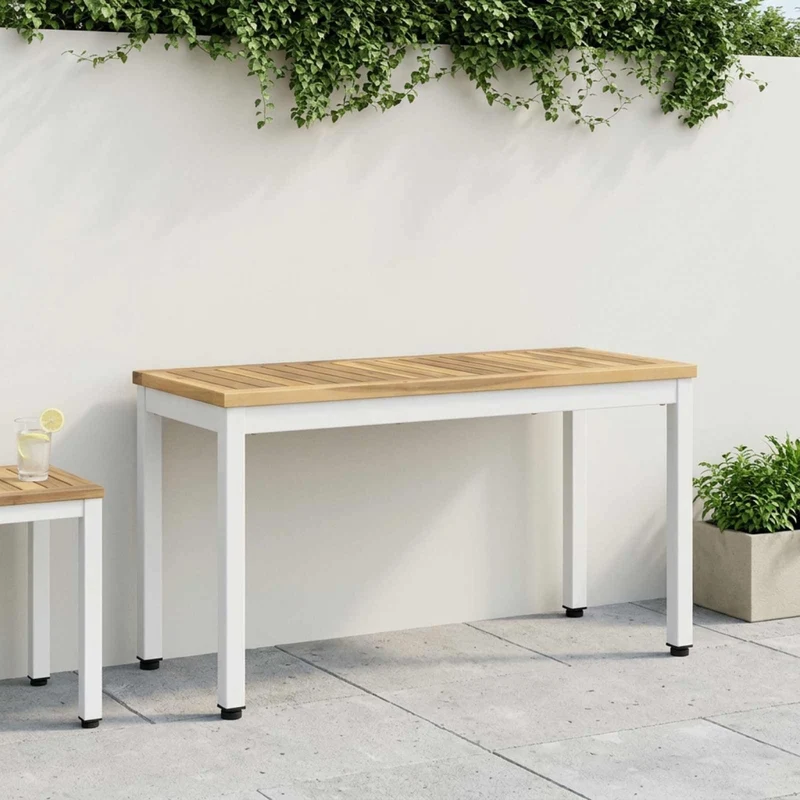Panchina da giardino 80,5 x 35 x 45 cm Legno di Acacia Massello 901747