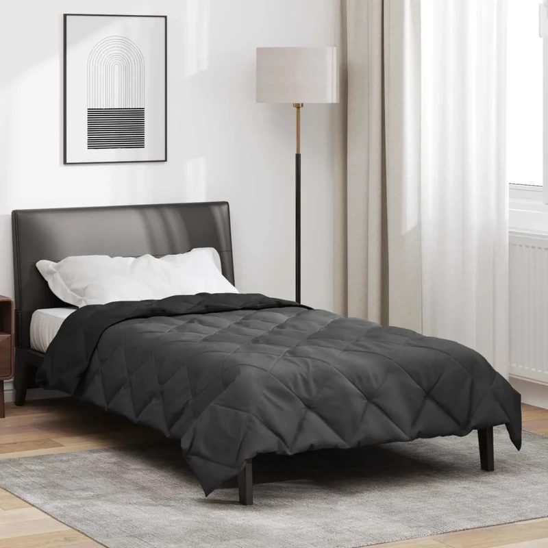 Piumone Completo Annuale Nero e antracite 135 x 220 cm 42025601