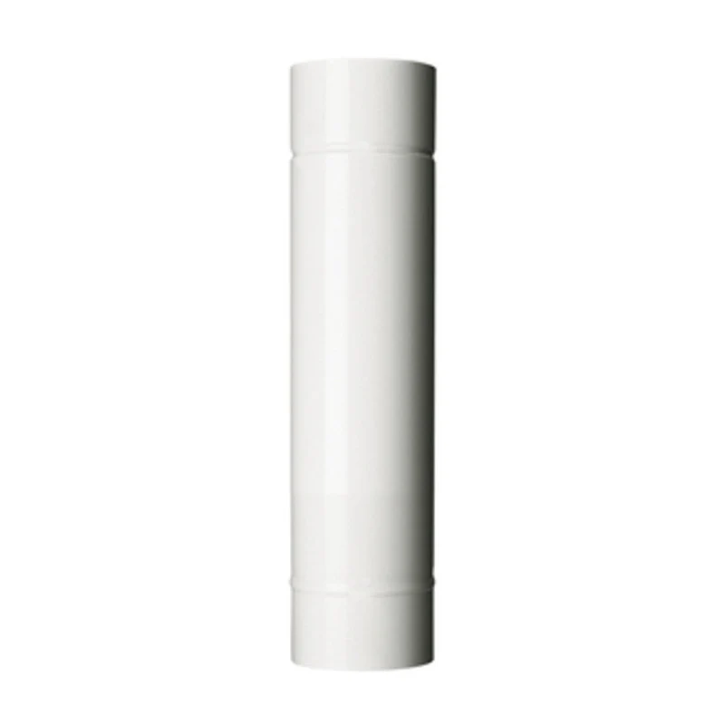 Tubo per Stufa H 50 cm Ø 12 cm Bianco 12 Pezzi