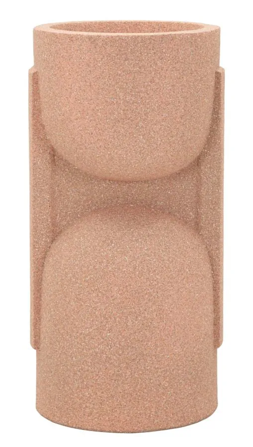 Porta Vaso da Esterno Nui 36x34x70,5 cm in Resina Rosso