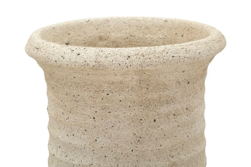 Vaso da Esterno Sand Ø24,5x97 cm in Resina Beige