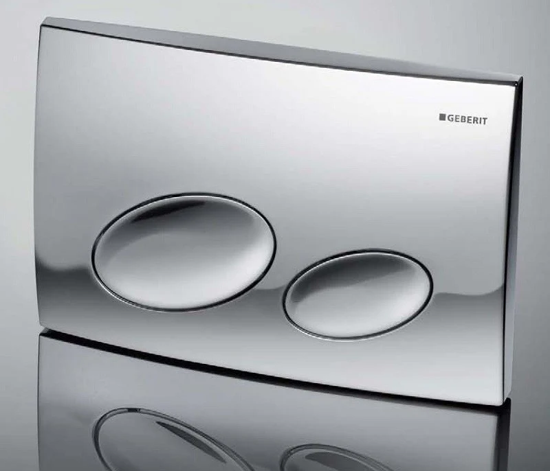 Placca di comando Geberit con doppio pulsante modello: BETA25 115.784.21.1 cromo