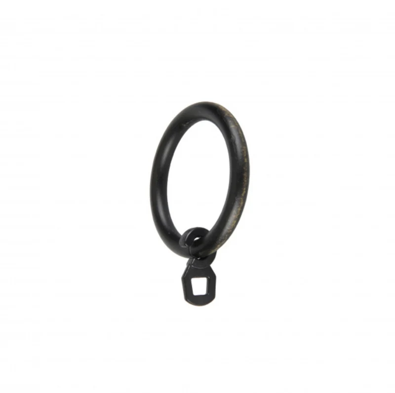 Anello in metallo nero Vintage per tende 8Pz