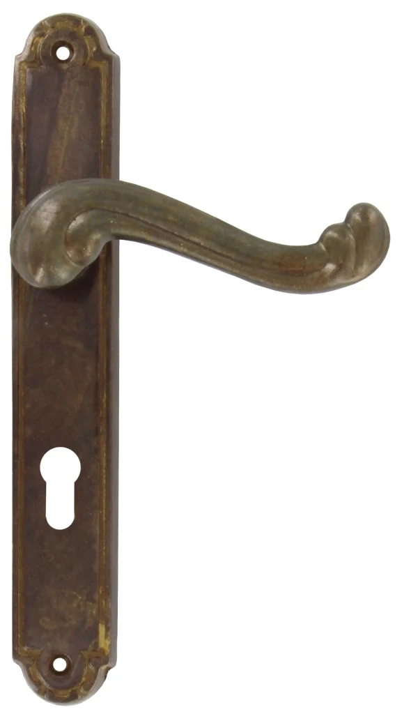 Maniglia Ottone Bronzato Barocco F.y 4 Pezzi