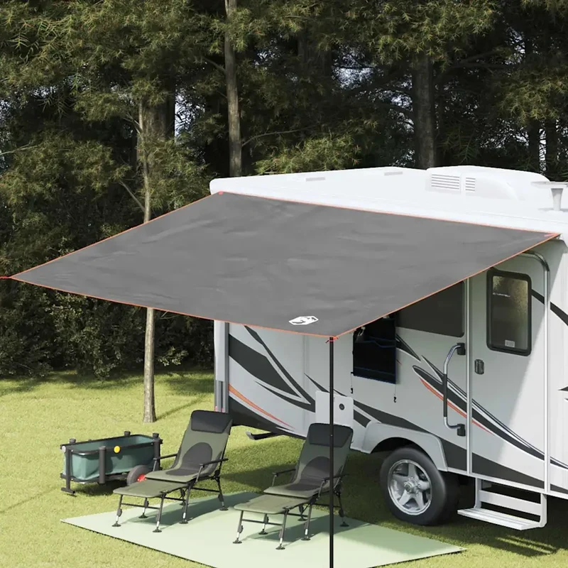 Tarp resistente all'acqua Grigio e arancione 240 x 460 cm 42001037