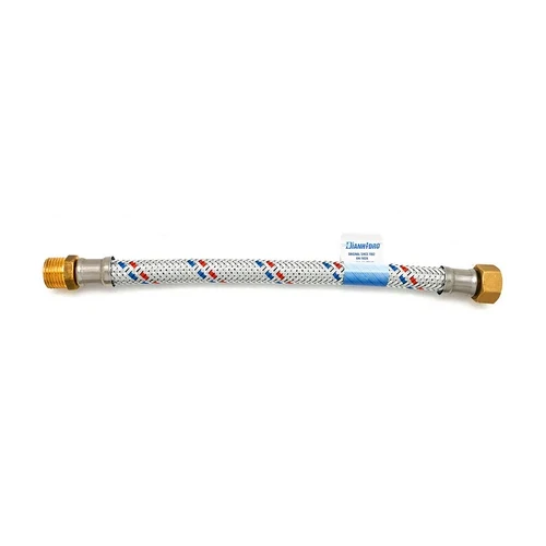 Flessibile antivibrante in acciaio zincato mf cm 20 1