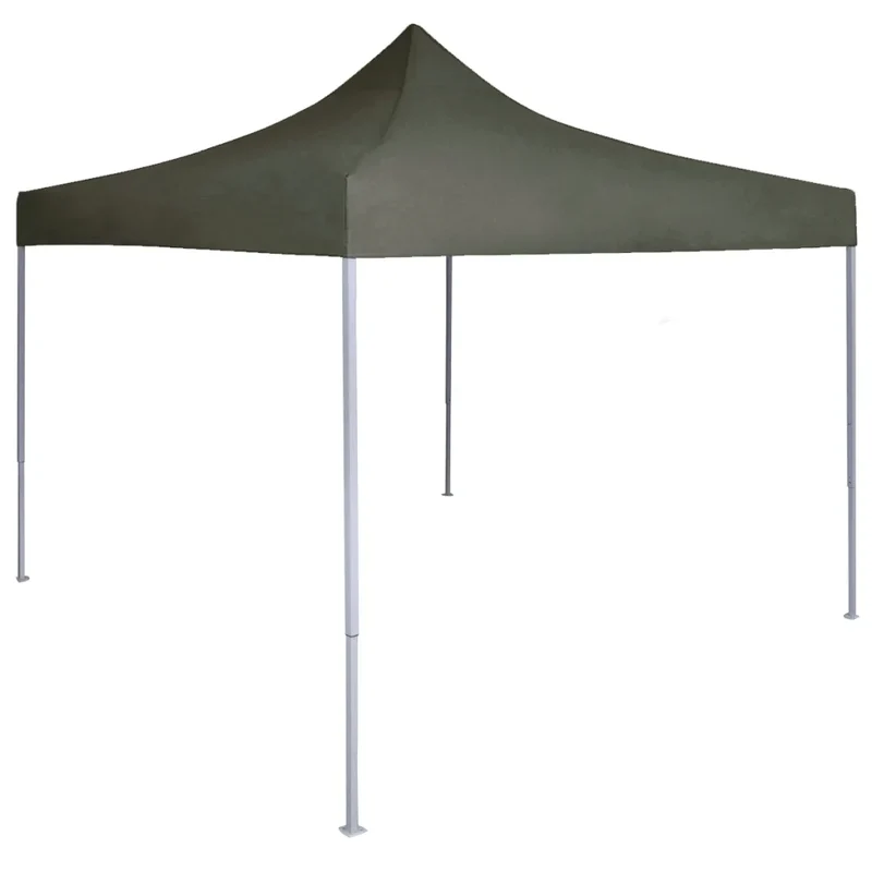 Gazebo Professionale Pieghevole 2x2m in Acciaio Antracite 48883