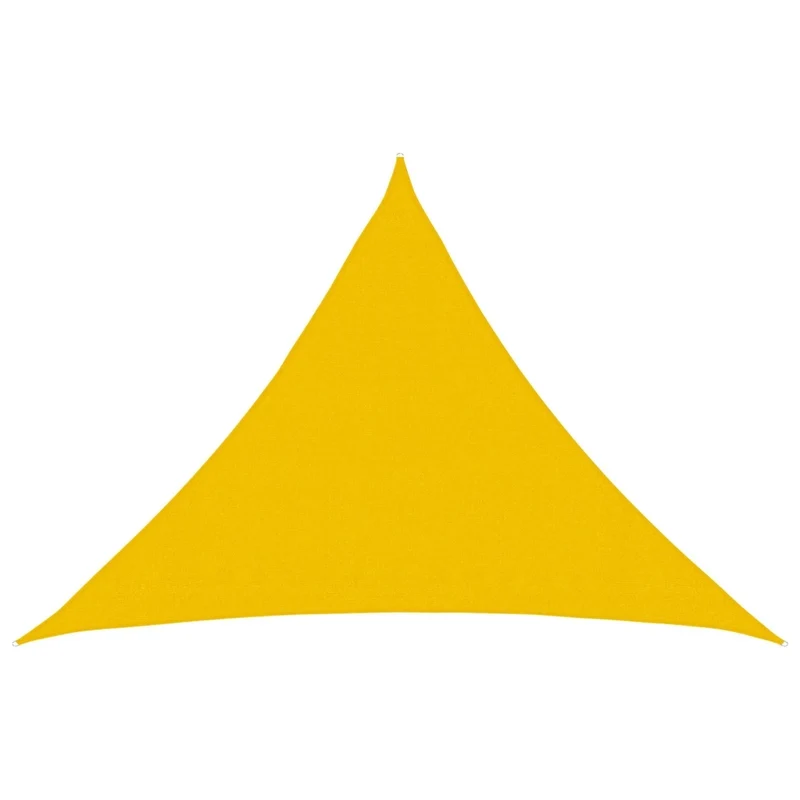 Telo Ombra 7 x 5 x 5 m HDPE Triangolare Giallo 42032723