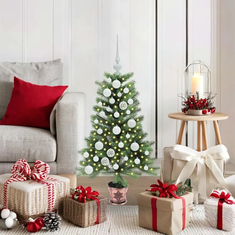 Albero di Natale con 150 LED con supporto Verde 90 cm PE 3396303