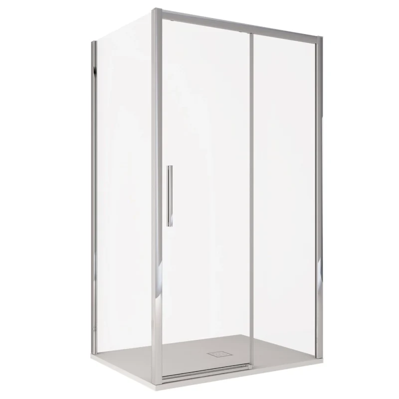 Box doccia due lati scorrevole cristallo 6mm h195 anticalcare lagoa duo, misura 70x140
