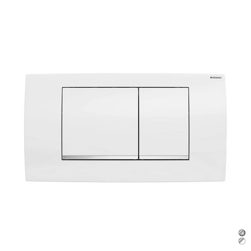 Placca di copertura 2 tasti per cassetta 110700 new placca cromo luc/prof cromo sa
