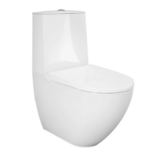 Vaso monoblocco des filo muro rimless fissaggi nascosti -