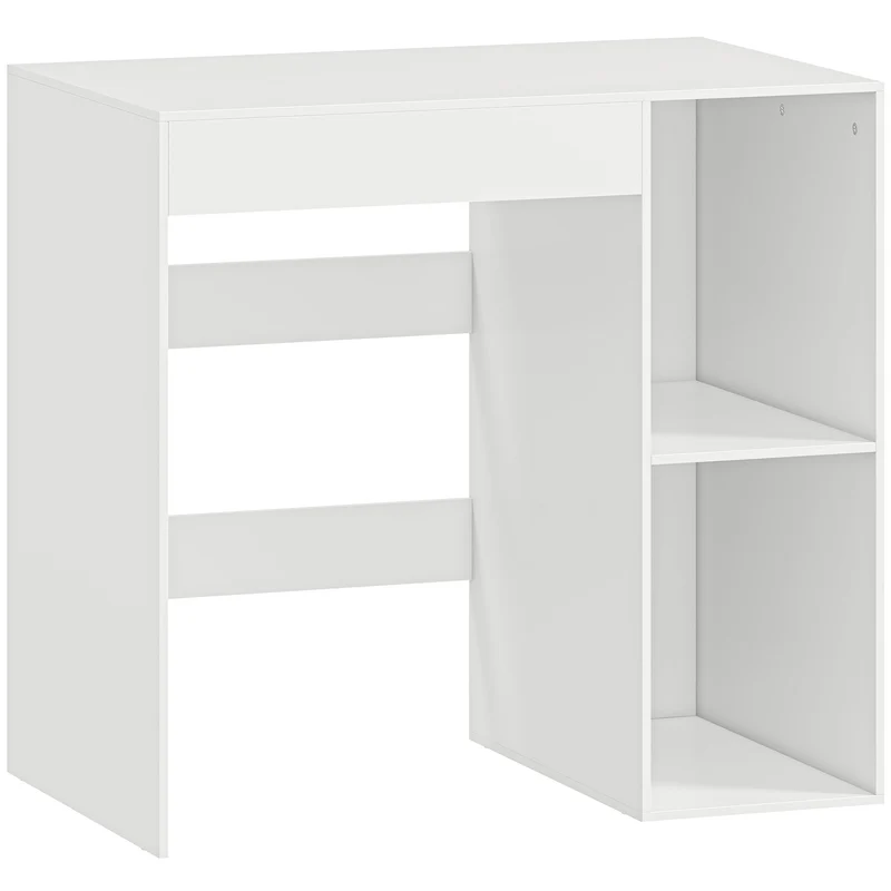 Mobile Sopra Lavatrice 96x60x95 cm con 2 Ripiani Aperti e Autoportante Rivestimento in Melamina Bianco