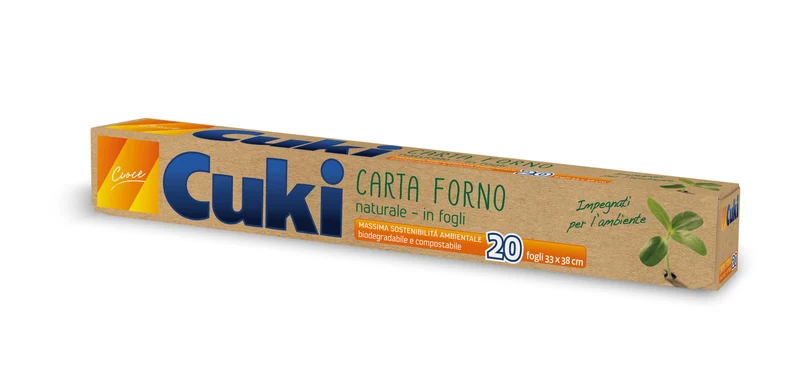 CARTA FORNO CUKI NAT.20 FOGLI 33X38