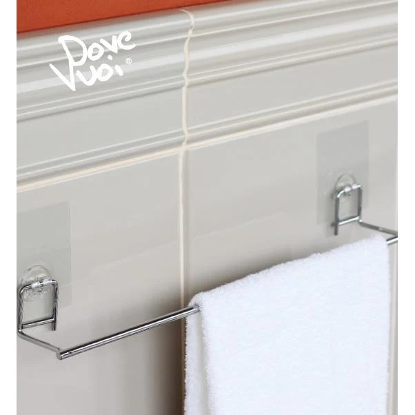 Porta Salviette Portasciugamani da Parete 48x6.5x10.5 cm Linea DoveVuoi - Jumbo