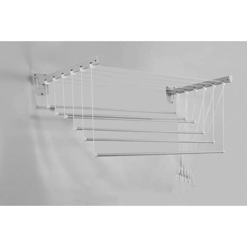 Stendibiancheria a soffitto o parete a saliscendi - Jumbo mod. InoxSteed