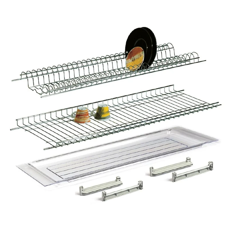 Scolapiatti Pensile 45cm con Griglie e Vaschetta raccogligocce Smartix