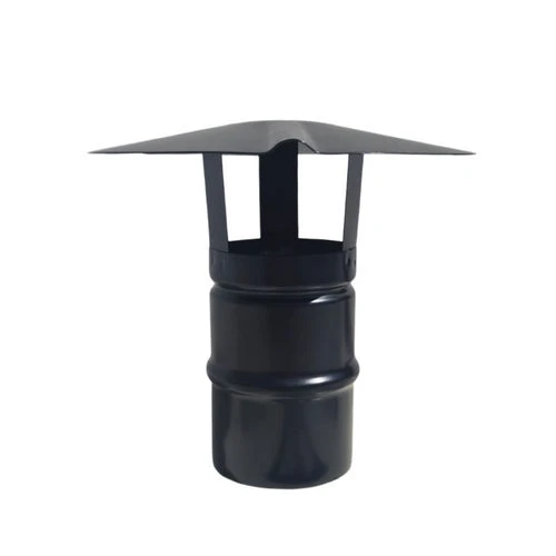 Cappello cinese inox304 per canne fumarie a legna nero diam. 140