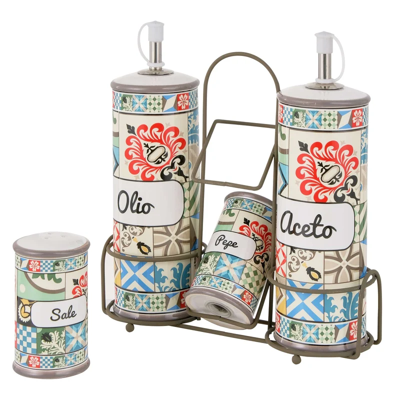 Positano Menage olio-aceto-sale-pepe
