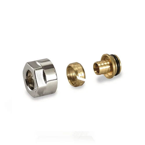 Raccordo cromato per tubo rame filetto eurocono d. 12 mm
