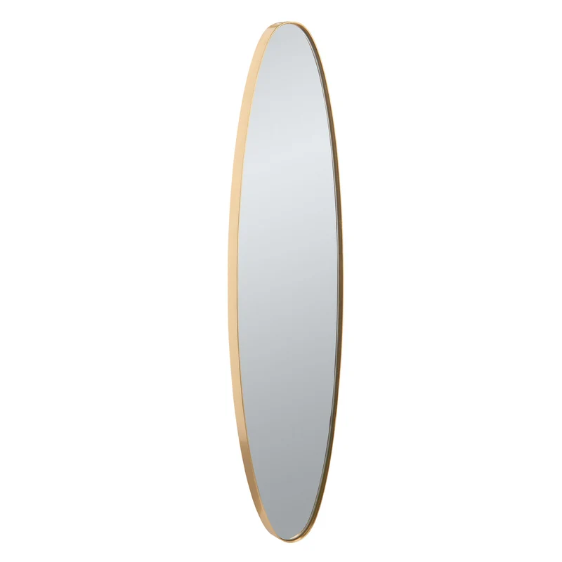 Glam cornice a specchio ovale dorata 25x4x119 cm