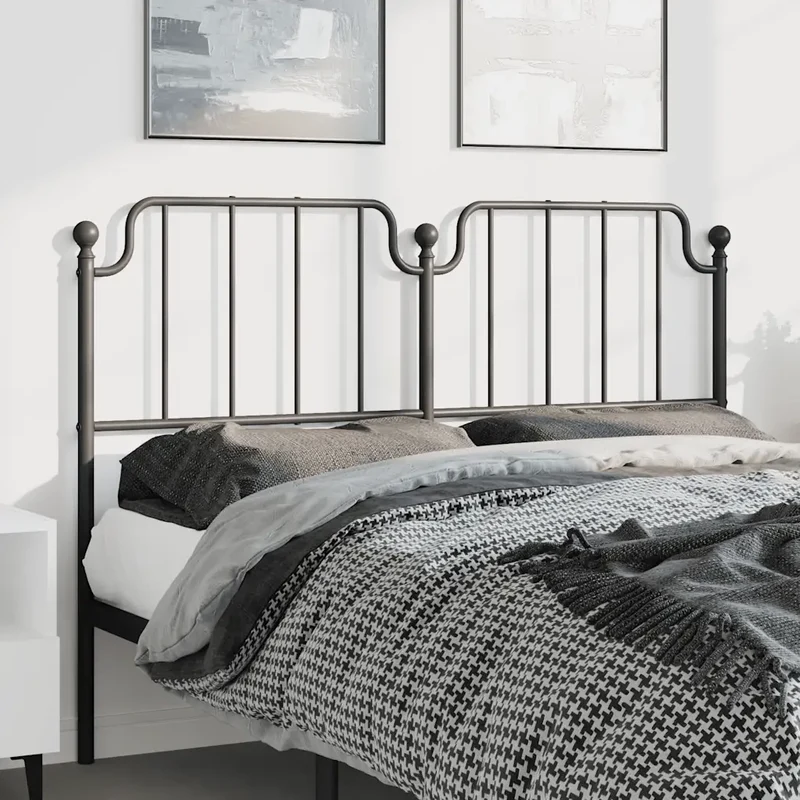 Testiera di Ricambio in Metallo Nero 135 cm 373919