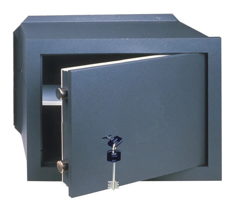 Cassaforte meccanica a muro incasso cm 42x30x20h spessore sportello 10 mm con chiave