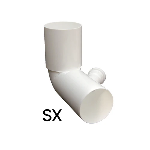 Curva wc alta d. 110 in pp con 1 attacco sx d. 50