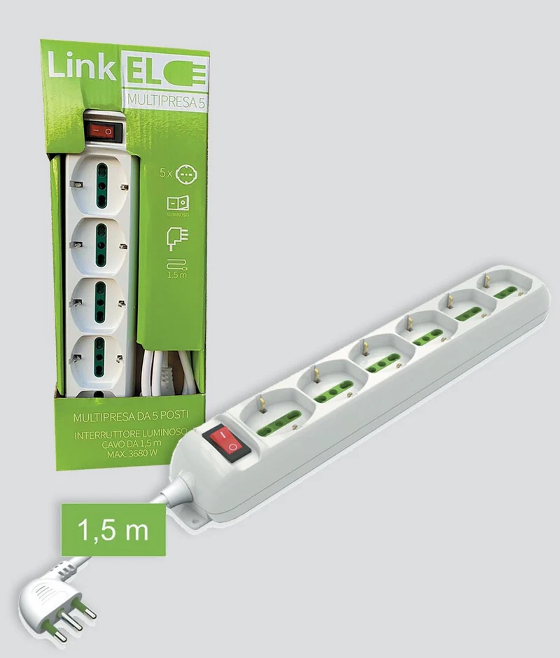 MULTIPRESA 1,5MT BI.5P.SK/BIPASSO+I